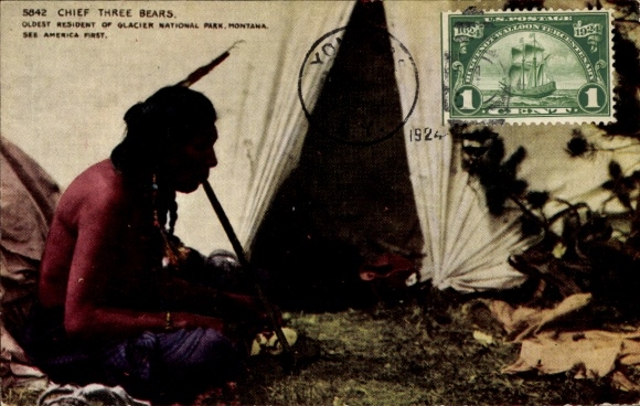 PC Montana USA, Glacier National Park, Chief three Bears