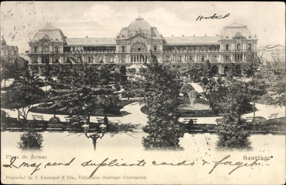 Ak Santiago de Chile, Plaza de Armas