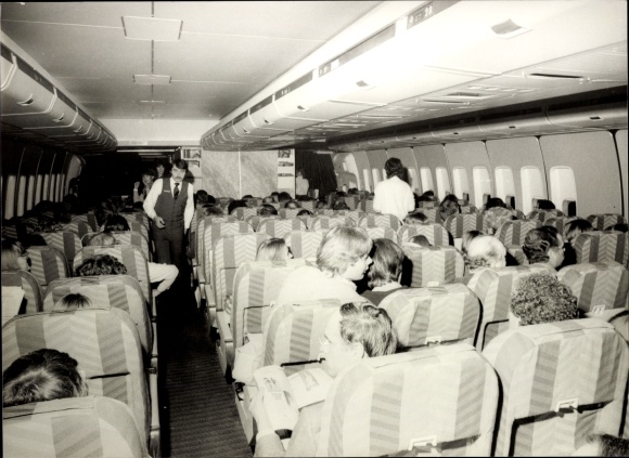 Foto Passagierflugzeug, Innenansicht