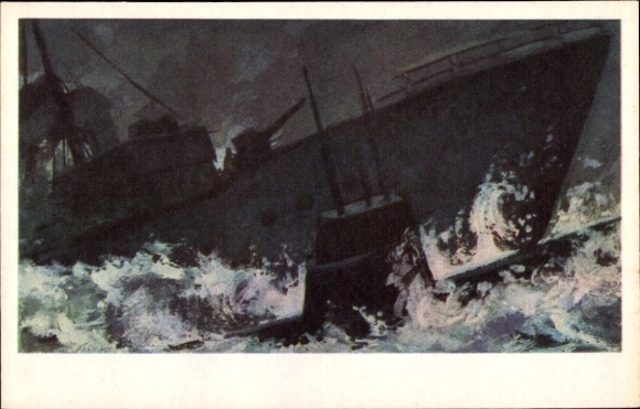 Künstler Ak Patrouillenschiff Bris, 1941