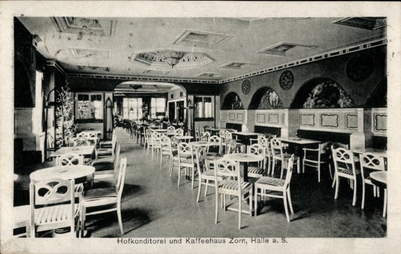 Ak Halle an der Saale, Hofkonditorei und Kaffeehaus Zorn