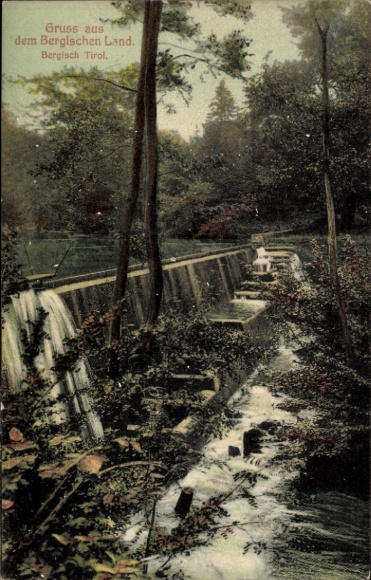 Ak Gruß aus dem Bergischen Land, Bergisch Tirol, Wehr