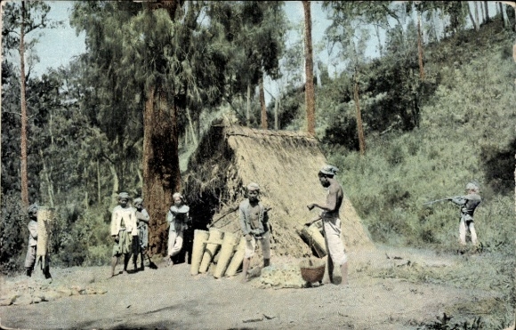 Ak Java Indonesien, Berg Koenoeng Rinkit, Wachhaus