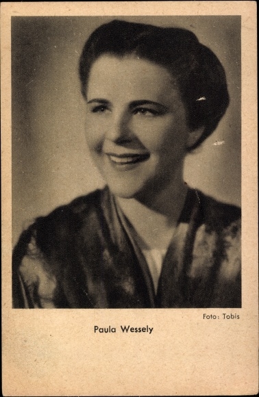 Ak Schauspielerin Paula Wessely, Portrait