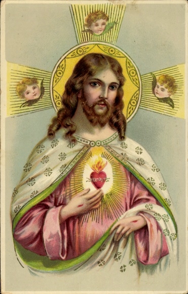 Litho Jesus, Engel, Herz
