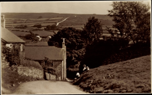Ak Widecombe in the Moor Devon, Widecombe Hill