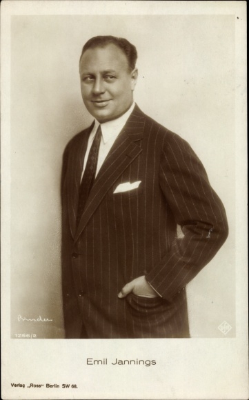 Ak Schauspieler Emil Jannings, Portrait