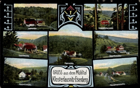 Ak Bad Klosterlausnitz in Thüringen, Ansichten, Froschmühle, Meuschkensmühle