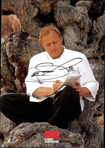 Foto Alfons Schuhbec, Koch, Autogramm