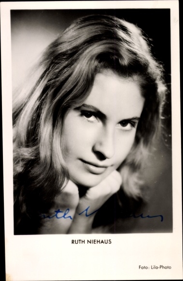 Ak Schauspielerin Ruth Niehaus, Portrait, Autogramm