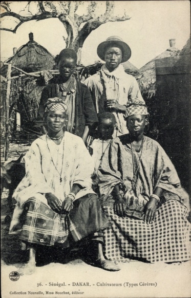 Ak Dakar Senegal, Cultivateurs, Types Cereres, Portrait