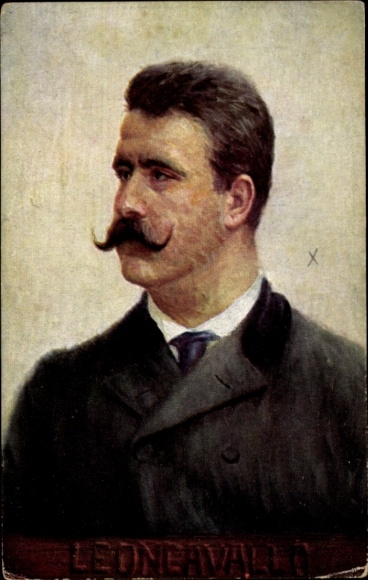 Künstler Ak Eichhorn, Italienischer Komponist Ruggero Leoncavallo, BKWI 874 19