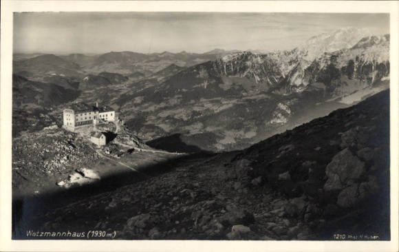 Ak Ramsau im Berchtesgadener Land Oberbayern, Watzmannhaus
