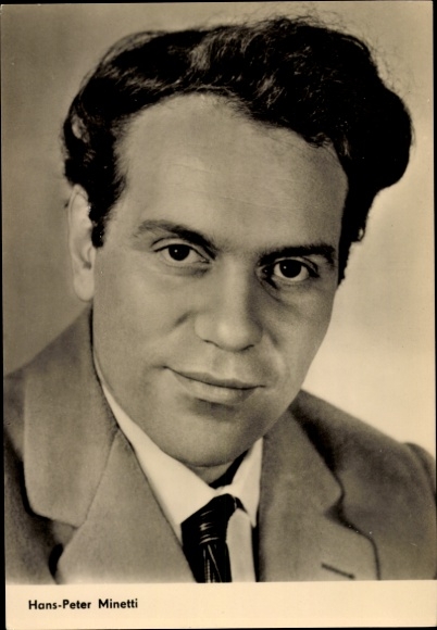 Ak Schauspieler Hans Peter Minetti, Portrait, DEFA Film Reserviert für den Tod