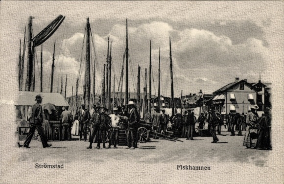 Ak Strömstad Schweden, Fiskhamnen