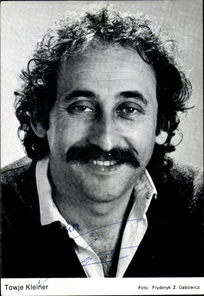 Autogrammkarte Schauspieler Towje Kleiner, Portrait, Autogramm