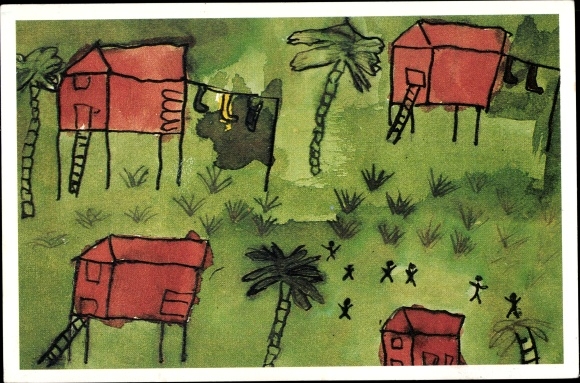 Künstler Ak Helpt help, Rotary International, SOS-Kinderdörfer in Honduras