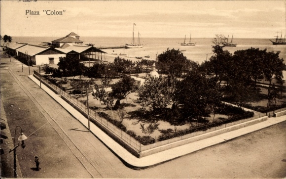 Ak Maracaibo Venezuela, Plaza Colon