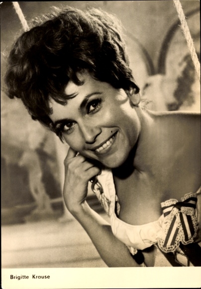 Ak Schauspielerin Brigitte Krause, Portrait