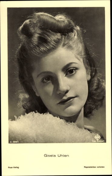 Ak Schauspielerin Gisela Uhlen, Portrait