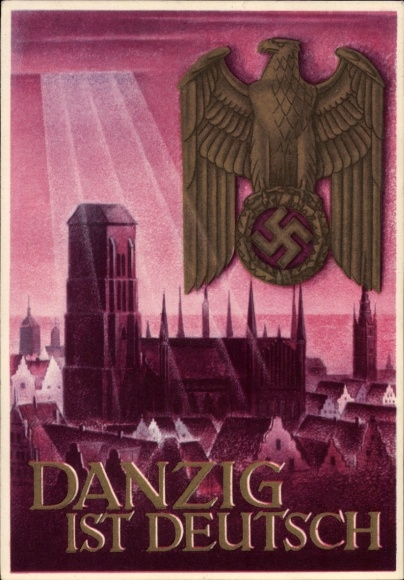 Ganzsachen Künstler Ak Klein, Gottfried, Danzig ist Deutsch, WHW
