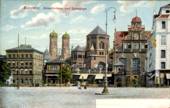 Judaika Ak München, Künstlerhaus, Synagoge