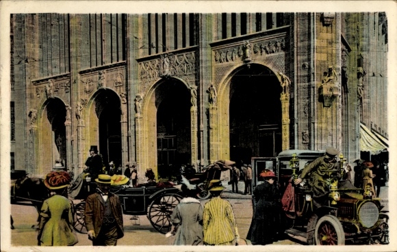 Ak Berlin Mitte, Berliner Leben, Wertheim am Leipziger Platz