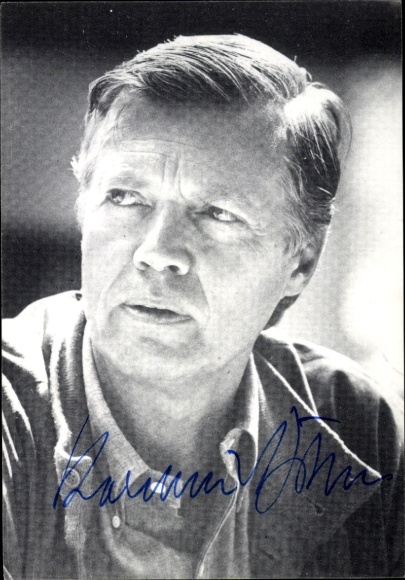 Autogrammkarte Schauspieler Karlheinz Böhm, Portrait, Autogramm