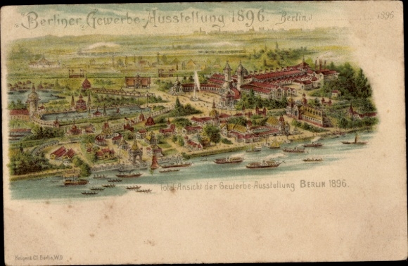 Litho Berlin, Berliner Gewerbe-Ausstellung 1896, Gesamtansicht