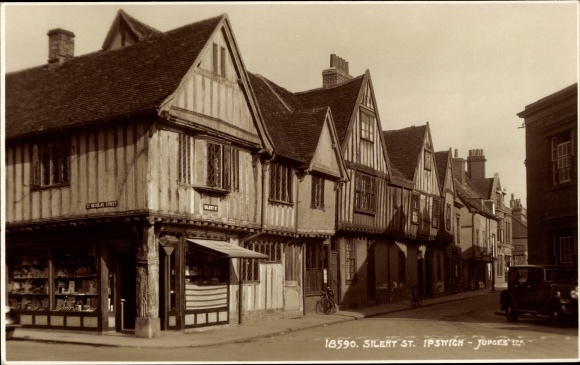 Ak Ipswich Suffolk England, Silent Street, St Nicholas Street, Judges 18590