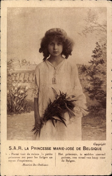 Ak. HRH Prinzessin Marie José von Belgien