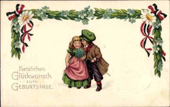 Ak Groß Labenz Warin in Mecklenburg, herzlichen Glückwunsch zum Geburtstag