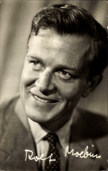 Ak Schauspieler Rolf Moebius, DEFA Film, Portrait, Autogramm, Besondere Kennzeichen Keine