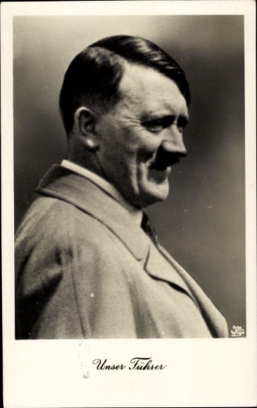 Ak Führer und Reichskanzler Adolf Hitler, Reichsparteitagsstempel 1937