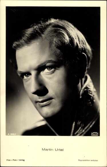 Ak Schauspieler Martin Urtel, Portrait