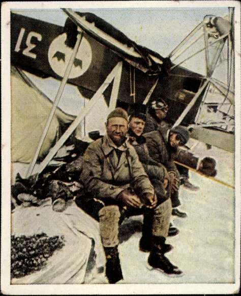 Sammelbild Die Nachkriegszeit Nr. 160 Febr. 1931 Lundborg abgestürzt, Nobile Mannschaften