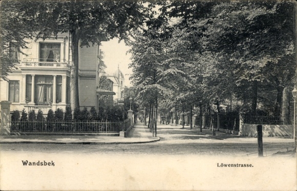 Ak Hamburg Wandsbek, Löwenstraße