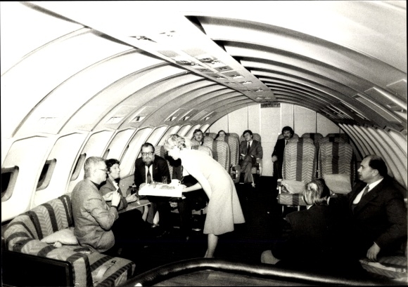 Foto Menschen im Flugzeug, Innenansicht