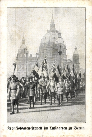 Ak Berlin Mitte, Frontsoldaten-Appell im Lustgarten, 8. Reichsfrontsoldatentag 1927