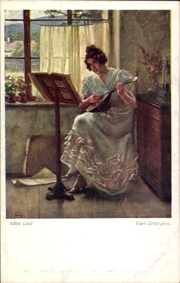 Künstler Ak Zewy, Karl, Altes Lied