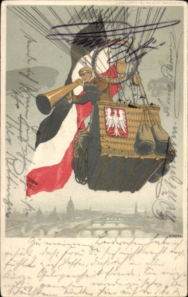 Ganzsachen Künstler Ak Roth, Frankfurt, Int. Luftschifffahrt Ausstellung ILA, Ballon, PP 27 C 100/01