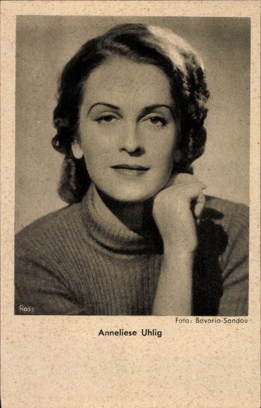 Ak Schauspielerin Anneliese Uhlig, Portrait