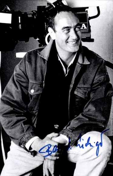 Foto Filmregisseur Bernd Eichinger, Portrait, Kamera, Autogramm