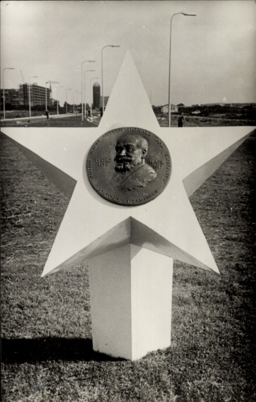Ak Utrecht Niederlande, Esperanto-monumento, Zamenhofdreef