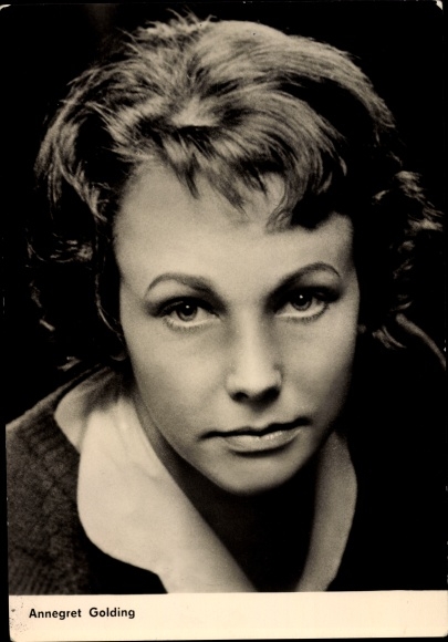 Ak Schauspielerin Annegret Golding, Tatort Berlin, Mord in Gateway, Portrait