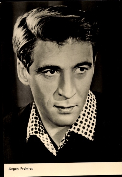 Ak Schauspieler Jürgen Frohriep, Weißes Blut, Sterne, Portrait