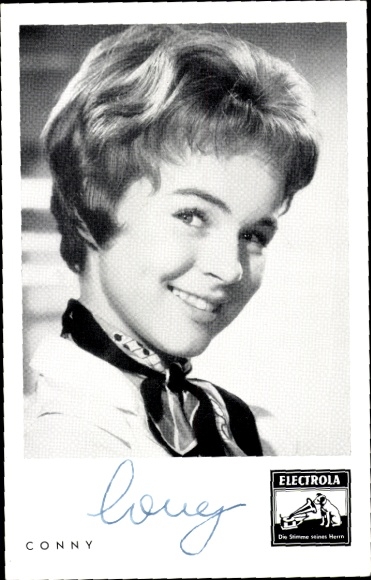 Ak Sängerin Conny, Electrola Schallplatten, Holiday in Honolulu