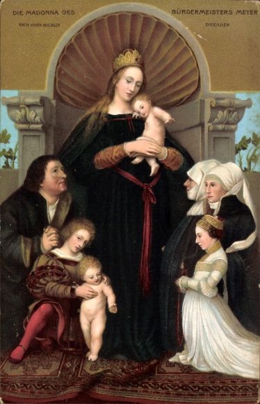 Künstler Ak Holbein, H., Die Madonna des Bürgermeisters Meyer