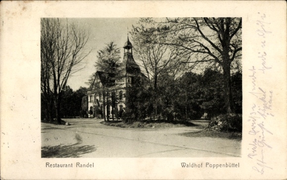 Ak Hamburg Wandsbek Poppenbüttel, Restaurant Randel, Waldhof