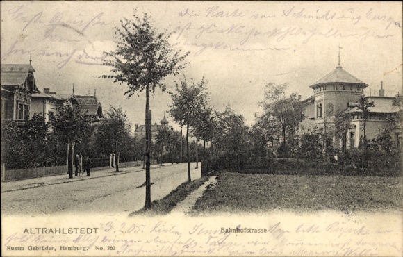 Ak Hamburg Wandsbek Rahlstedt Altrahlstedt, Bahnhofstraße